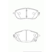 ÖN FREN BALATA TOYOTA AURIS COROLLA 1.33L 1.6L 1NR-FE 1ZR-FAE NRE180 ZRE181 ZRE185 12-> / 1.4L 1ND-FTV NDE180 12->