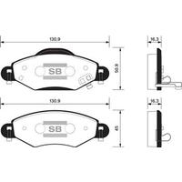ÖN FREN BALATA TOYOTA YARIS 1.0L 1SZ-FE SCP10 fransız üretim 03-05 / 1.3L 2SZ-FE SCP12 fransız üretim 03-05