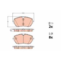 ÖN FREN BALATASI 330 mm ASTRA L 21 GRANDLAND 17 C5 AIRCROSS 18 308 14 3008 19 508 18 DS4 21 DS7 19 DS9 20