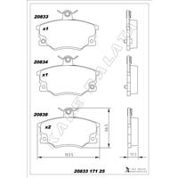 ÖN FREN BALATASI FIAT TEMPRA-TİPO-UNO-PUNTO ALFA ROMEO 33-145-146-155