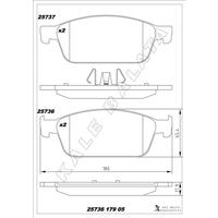 ON FREN BALATASI FOCUS III 14> C-MAX 06>11 10> 03> KUGA 08> CONNECT TC7 13> MAZDA 3 03> MAZDA 5 10> VOLVO S40 04> V40 12> V50 04> C30 06> C70 05>