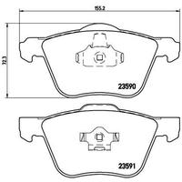 ÖN FREN BALATASI VOLVO S60 00 S70 97 00 S80 98 V70 97 07 V70 01 07 XC70 00 XC90 02 12 16 JANT