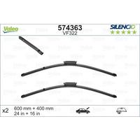 ÖN SİLECEK SÜPÜRGE TAKIMI PEUGEOT P301 CITROEN C ELYSEE 12> C3 PICASSO 10>17 DS3 10>15 RENAULT CLIO III 09 05>TALIA 00>FLUENCE 09> 600 400 FLATBLADE-M