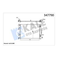 RADYATÖR AL/PL/BRZ I30 1.4I-1.6I-1.6GDI 12 ELANTRA 10 KIA CERATO-CERATO KOUP-SOUL AT