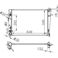RADYATOR BRAZİNG AT 640X438X18 TUCSON 2.0 CRDI 04