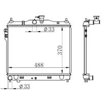 RADYATÖR BRAZİNG GETZ 03-05 1.3-1.6 MEK AC KLİMASIZ 370x488x16