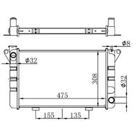 RADYATOR BRAZİNG MT 475X308X26 12