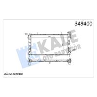 RADYATÖR CHRYSLER VOYAGER IV-DODGE CARAVAN 3.3 3.8 00 08 AT-MT AC-NAC BRAZING 770X408X32 SU RAD YATÖRÜ