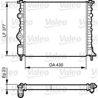 RADYATÖR CLIO II-LOGAN 04 KNG 01 MGN 96 1.4-1.61.5D-1.9 AL KLİMASIZ MEK 430x377.5x23