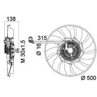 RADYATOR FANI LAND ROVER DISCOVERY L319 RANGE ROVER SPORT L320