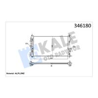 RADYATÖR INSIGNIA 2.0 CDTI 08 AC /- MEK 680x379x26 AL/PL/BRZ