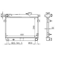RADYATOR M131 EM-YM BRAZİNG MT 290X458X26