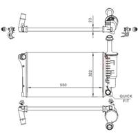 RADYATOR MECHANİCAL MT 550 322 23 PANDA 1.2İ 03 617852