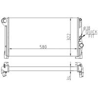 RADYATOR MECHANİCAL MT 580 322 34 PUNTO-IDEA 1.3 MJTD 04 / LANCİA Y 1.3MJTD 03 68806