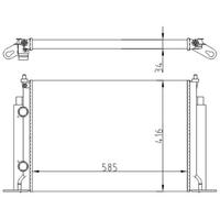 RADYATOR MECHANİCAL MT 585 416 34 STİLO 1.9D 2001 61885A