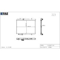 RADYATÖR P206 1.1i 1 SIRA ALB SİSTEM