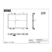 RADYATÖR P307 1.4 ie-XSARA-BERLINGO 1.6 ie 16V 1 SIRA ALB SİSTEM