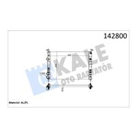 RADYATÖR PALIO 1.2-ALBEA 1.6 AC KLİMASIZ MEK 530x379x22 2 SIRA AL PL SİSTEM