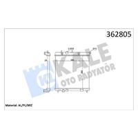 RADYATÖR PEUGEOT 207 1.4-1.6 16V 07<13-208 1.6 1.6GTI 12>CITROEN C3 II-DS3 1.4-1.6 VTI 1.4LPG 09> TU 3JP MT BRAZING 26MM SU RADYATÖRÜ