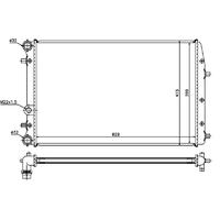RADYATÖR POLO-IBIZA IV-FABIA-CORDOBA-1.2-1.4-1.6-1.4TDI-1.9TDI AC KLİMASIZ MEK OTOM 630x415x23
