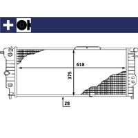 RADYATÖR VECTRA A 90-95 CALIBRA A 94-97 AC KLİMASIZ MEK 618x375x28