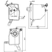 RADYATOR YEDEK SU DEPOSU BMW E60 E61 E63 E64