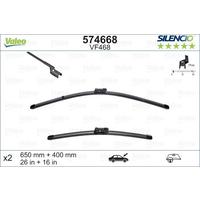 SİLECEK SILENCIO 65 40 X2 FLATBLADE-MUZ TİPİ VM468 PEUGEOT PARTNER 2 08 BERLINGO 08