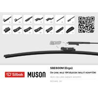 SİLECEK SÜPÜRGESİ MUZ TİPİ 600mm A. BC.C2.D VE U TİPİ KOLLAR ICIN MULTİ ADAPTORLÜ