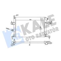 SU RADYATÖRÜ OPEL CORSA C 1.4 1.8 00 COMBO 1.6 1.6CNG 01 TIGRA 1.8 04 MT AC NAC MEKANİK 539x378x24 95513833-9196689