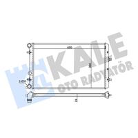 SU RADYATÖRÜ VW POLO 02 SEAT CORDOBA-IBIZA III 02 SKODA FABIA 99 1.2 1.4 1.6 16V 1.4 1.9TDI MT AC NAC BRAZING 630x398x22 6Q0121253Q-6QE121253A