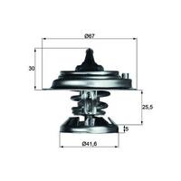 TERMOSTAT 75 C MERCEDES OM601 OM602 OM603 W124 W202 W210 W461