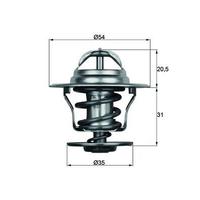 TERMOSTAT A3-A4-A6-BORA-CADDY II-GOLF-JETTA II-PASSAT-POLO-T4-T5-OCTAVIA-CORDOBA-IBIZA-FABIA-FELICA