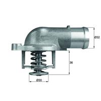 TERMOSTAT KOMPLE 87C VW TRANSPORTER T5-MUTIVAN V-TOUAREG 2.5 TDI 03-09 AXD