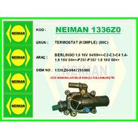 TERMOSTAT KOMPLE 89C BERLINGO 1.6 16V 04/08 >-C2-C3-C4 1.4-1.6 16V 04 >-P207-P307 1.6 16V 08 >