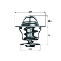 TERMOSTAT LGN-ASTRA-GOLF-JETTA-PASSAT-CORDOBA-IBIZA-TOLEDO-CADDY 87C