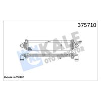 TURBO RADYATÖRÜ INTERCOOLER VOLVO S60 II 1.5 T3-2.0 D3 10 V40 D2-D3 12 V60 D3-T3 10 V70 D2-D3 15 X40 BRAZING 655X157