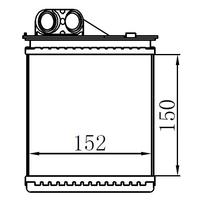x KALORİFER RADYATÖRÜ BRAZİNG LOGAN 05 DUSTER 10 SANDERO 10 150x152x32