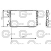 x RADYATÖR CLASSIC FIAT SEICENTO 1.1 98-10 23x285x450 AC /-