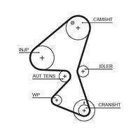 x TRİGER KAYIŞI 137x254 PEUGEOT PARTNER TEPE 206 207 307 308 407 1.6HDI BER C2 C3 C4 C5 JUMPY CT