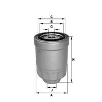 YAKIT FİLTRESİ TOYOTA HILUX-MAZDA B SERİSİ PİCKUP COROLLA 1.8-2.0 DZL-CARINA II-HIACE II 2.4 D x
