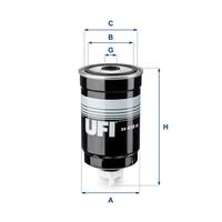 YAKIT FİLTRESİ UZUN TİP HYUNDAI ACCENT ADMIRE. ERA. GETZ. MATRIX 1.5L D3EA D4FA CRDi 02-10 / H-1. STAREX. LIBERO 2.5L D4CB 03- / KIA RIO 1.5L D4FA 05-